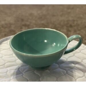 HOMER LAUGHLIN Serenade Pastel Turquoise Cup‎ Mid-Century Vintage VGC!